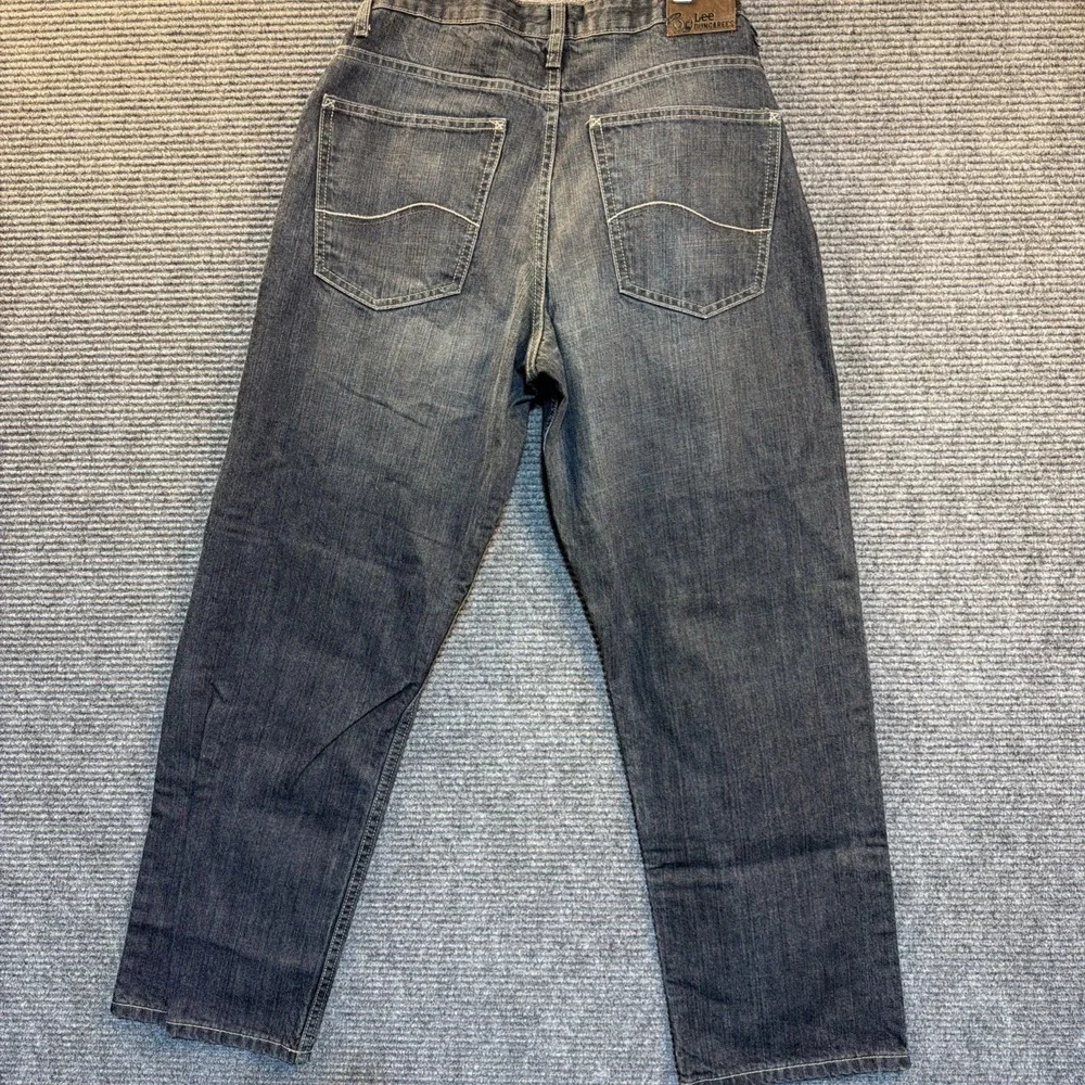 Lee Dungarees Loose Straight Leg Original Blue Jeans Mens 32x30 Medium Wash